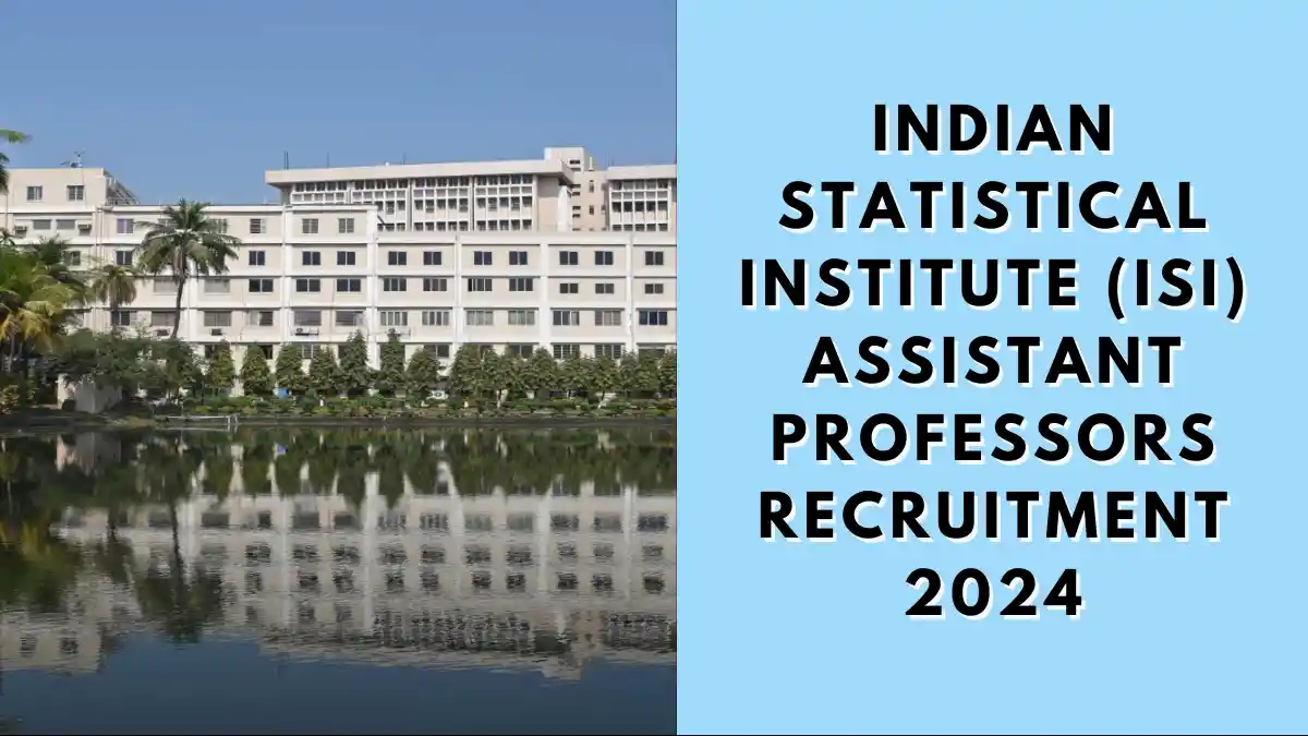 ## Eligibility Criteria for Indian Statistical Institute Recruitment 2024 ### Assistant Professor Grade I: - **Qualification**: Ph.D. in the relevant field - **Academic Requirement**: First-class or equivalent in the previous degree - **Experience**: At least three years of post-Ph.D. experience - **Age**: Preferably below 35 years (age relaxation as per Government of India norms) ### Assistant Professor Grade II: - **Qualification**: Ph.D. in the relevant field - **Profile**: Bright young researchers with post-Ph.D. experience - **Age**: As per the advertisement date ### Position and Pay Level (7th CPC): - **Assistant Professor Grade I**: Level 12, increasing to Level 13A1 after three years - **Assistant Professor Grade II**: Level 10, increasing to Level 11 after one year ## Recruitment Details for ISI Assistant Professors (Grade I & II) The recruitment drive aims to fill positions for Assistant Professors (Grade I and Grade II) in various scientific divisions with the following vacancies: | **Category** | **Vacancies** | |--------------|---------------| | OBC (NCL) | 5 | | SC | 3 | | ST | 1 | | PwBD | 2 | *Note: PwBD vacancies are under Section 34(i) of the RPWD Act 2016.* ### How to Apply for Indian Statistical Institute Assistant Professor Recruitment 2024? Candidates should submit their applications by July 15, 2024. The application must include: - Curriculum Vitae with a list of publications - Research and teaching plans - Caste/Disability certificates (if applicable) - Reprints of up to five important publications - Other relevant information Applications should be submitted as a single PDF file to `faculty_application@isical.ac.in`, with a copy to the respective division’s Professor-in-Charge. | **Division** | **Email** | |---------------------------------------------------------|-------------------------------| | Applied Statistics Division (ASD) | rec_asd@isical.ac.in | | Biological Sciences Division (BSD) | rec_bsd@isical.ac.in | | Computer and Communication Sciences Division (CCSD) | rec_ccsd@isical.ac.in | | Physics and Earth Sciences Division (PESD) | rec_pesd@isical.ac.in | | Social Sciences Division (SSD) | rec_ssd@isical.ac.in | | Statistical Quality Control and Operations Research Division (SQC&OR) | rec_sqcord@isical.ac.in | | Theoretical Statistics and Mathematics Division (TSMD) | rec_tsmd@isical.ac.in | ### Indian Statistical Institute Divisions Inviting Applications Recruitments are planned for the following scientific divisions: - Applied Statistics Division (ASD) - Biological Sciences Division (BSD) - Computer and Communication Sciences Division (CCSD) - Physics and Earth Sciences Division (PESD) - Social Sciences Division (SSD) - Statistical Quality Control and Operations Research Division (SQC&OR) - Theoretical Statistics and Mathematics Division (TSMD) Candidates can apply to their preferred divisions and may submit multiple applications for different divisions if they wish. ### Additional Information for Assistant Professors (Grade I & II) ISI supports new faculty members with various benefits, including: - Start-up research grants up to ₹5 Lakhs - Cumulative Professional Development Allowance of ₹3 Lakhs every three years - Opportunities for interaction with industry and professional bodies - Accommodation and medical facilities For more information on the recruitment process and division details, visit the [ISI website (https://www.isical.ac.in).