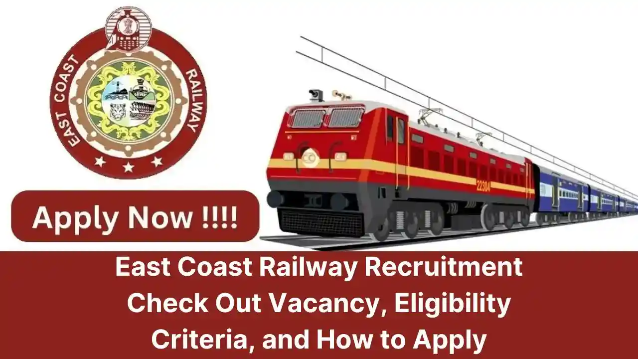 East Coast Railway Recruitment 2024: (East Coast Railway 2024 Recruitment, Vacancy, Apply Date, Last Date, Educational Qualifications, Application, Official Notification, Apply Online, Apply Now, Official Website, How to Apply, Status, Eligibility Criteria, Age Limit, Eligibility, PDF, Form PDF, Latest News) (ईस्ट कोस्ट रेलवे भर्ती, भर्ती, वेकेंसी, आवेदन तिथि, अंतिम तिथि, शैक्षिक योग्यता, आवेदन, आधिकारिक नोटिफिकेशन, ऑनलाइन आवेदन, अभी आवेदन करें, आधिकारिक वेबसाइट, आवेदन कैसे करें, स्थिति, पात्रता मानदंड, आयु सीमा, पात्रता, पीडीएफ, फॉर्म पीडीएफ, ताज़ा खबर)